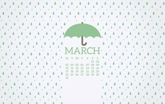 Rainy Desktop Wallpaper For March