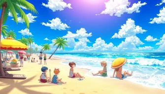 Anime Beach Wallpaper