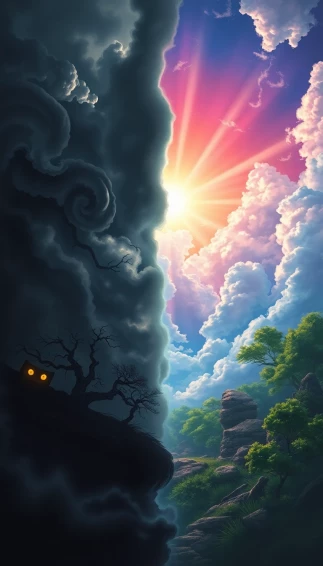 Dark Vs Light Wallpaper