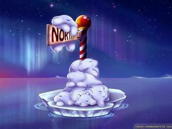 Wallpaper Santas Flight North Pole
