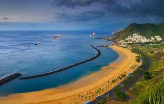 Wallpaper Sea Shore Spain Tenerife Santa Cruz De