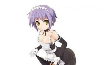 Haruhi Suzumiya Anime Wallpaper Titled Nagato Yuki As Cute Maid