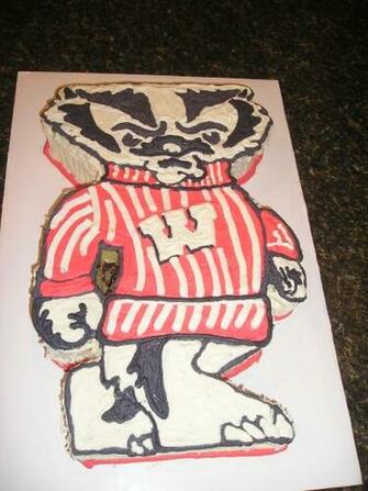 Bucky Badger Wallpaper Cake Picture