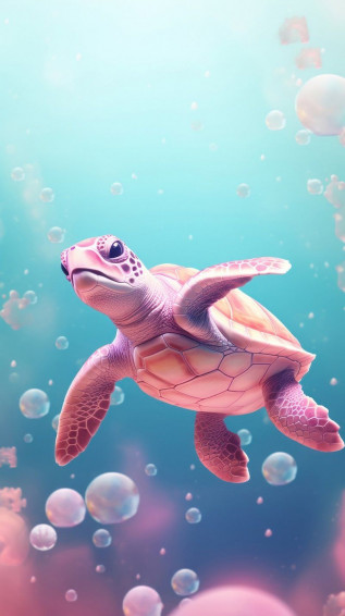Cute Turtle Wallpaper