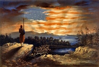 Artwork Patriotic Nature Sky HD Desktop Wallpaper