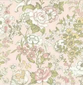 Ainsley Pink Boho Floral Wallpaper Boulevard