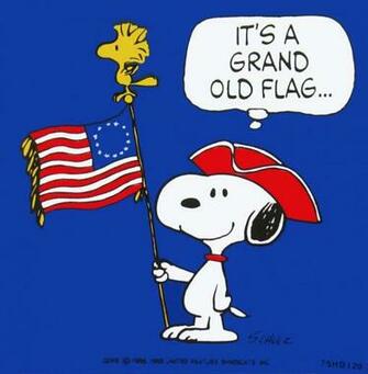 Snoopy 4th Of July Vintage Sticker Snoopn4pnuts