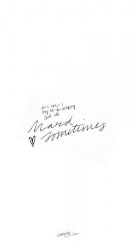 Oneruel Ruel Hard Sometimes Time Lyric Wallpaper Doodle