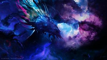Cosmic Dragon Wallpaper Top Background