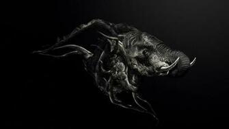 Cgi Justin Maller Abstract Artwork Black Wallpaper