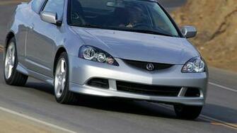 Wallpaper Acura Rsx Silver Metallic Front