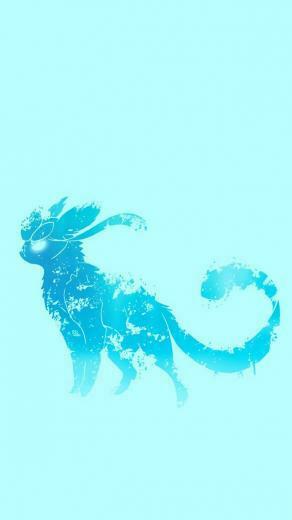 Glaceon Pokemon Eeveelutions iPhone Wallpaper