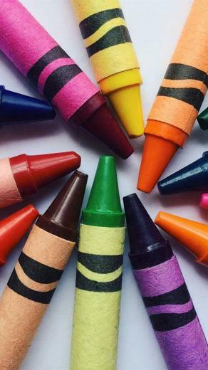 Crayon iPhone Wallpaper Top Background