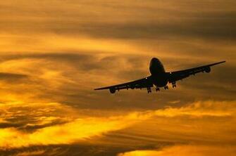 Boeing 747sr Silhouette HD Wallpaper
