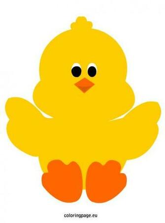 Easter Chick To Print Coloring
