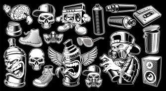 Black And White Graffiti Wallpaper