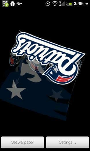 Patriots Live Wallpaper New England 3d Rotating Cube