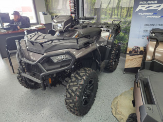 New Polaris Sportsman Premium Titanium Metallic Atvs In
