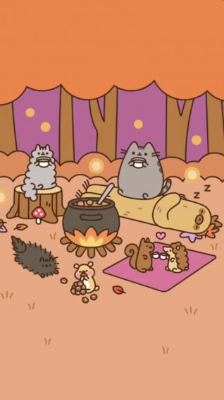 Cute Pusheen Wallpaper