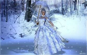 Widescreen Wallpaper By Art Tlc Snow Fairies