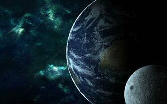Earth And Moon Wallpaper Background Photos Image Pictures
