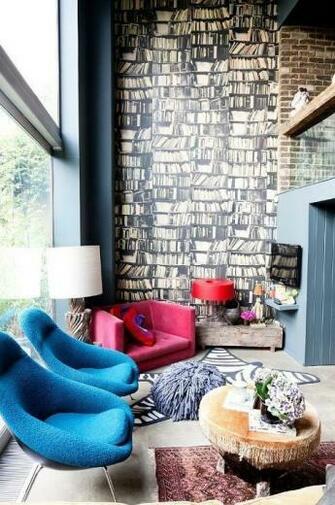 Faux Library Wallpaper Love It Inspirations For The Home