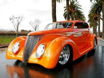 Orange Street Rod Wallpaper Jpg