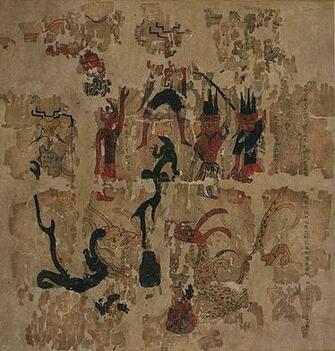 Painting On Silk Tai Yi The Move 206bc 25ad