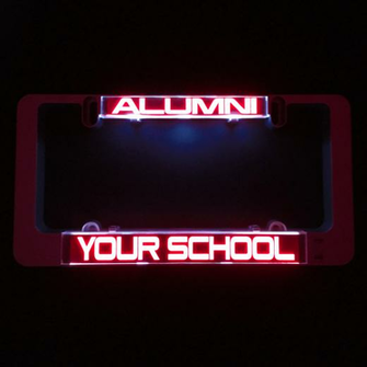 Lumisign License Plate Frame Design Your Own Grey Background