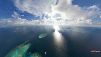 Ocean Sunny Sky Wallpaper HD