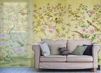 Chinese Silk Wallpaper