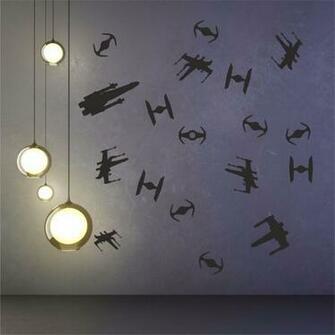 Details About Star Wars Space Ship Set Of Wall Art Decal