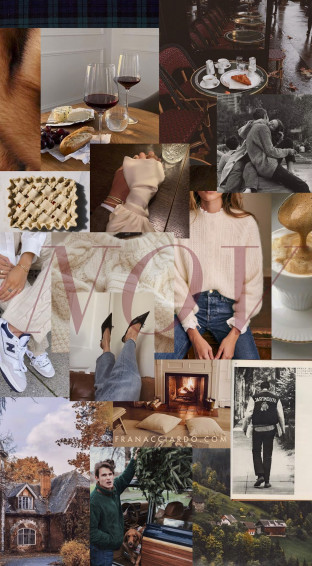 November Moodboard Desktop iPhone Wallpaper