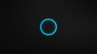 Blue Black Minimalistic Patterns Circles Techno Glow Wallpaper