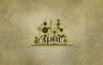 Wallpaper April Vector Calendar