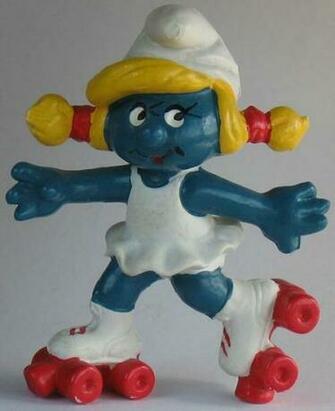 Vintage Smurfs Figures Keychains