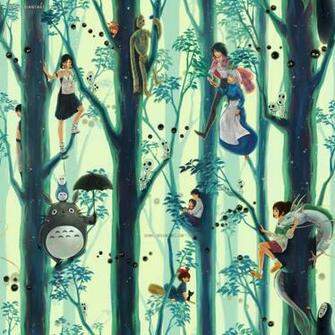 Ghibli Tribute Repetitive Wallpaper By Qinni Customization