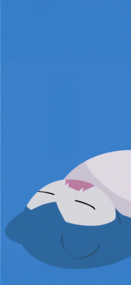 Minimalist Snorlax Wallpaper