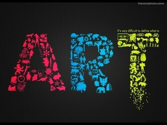 Wallpaper Word Art With Figures