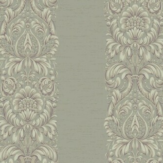 Grey And Purple Stripe Damask Wallpaper Wall Sticker Outlet