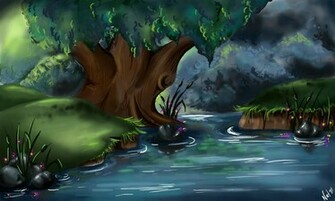 Chasing The Muse Concept Art Background Draco Disney Esque