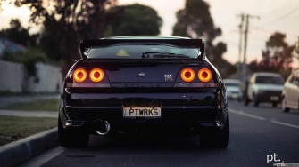 Purple Nissan Skyline Gtr R33 4k Wallpaper