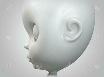 Stock Photo Gray Background Model Side