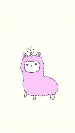 Becca Keele On Llamacorn Cute Wallpaper Background