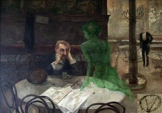 Green Women Absinthe Wallpaper