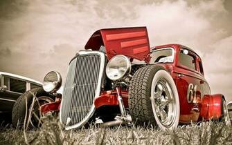 Red Old School Low Rider Rolls Royce HD Wallpaper The