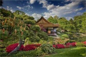 Japanese Farmhouse Garden Peaceful Roadtrippers Summer Wallpaper