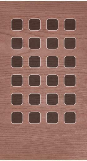Plate Wood Brown Grain Shelf Wallpaper Sc iPhone7plus