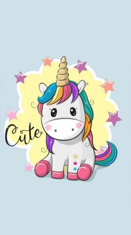 Cute Cartoon Unicorn Wallpaper Top