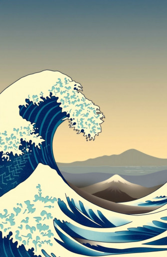 Japanese Wave Wallpaper